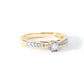 9ct Yellow Gold 0.19ct Diamond Engagement Ring-4