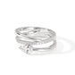 Sterling Silver Cubic Zirconia Wrap Ring-2