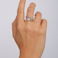 Sterling Silver Cubic Zirconia Wrap Ring-3