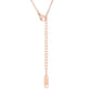 Maya 1.28ct CZ Rose Gold Rose Drop Pendant