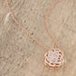 Maya 1.28ct CZ Rose Gold Rose Drop Pendant