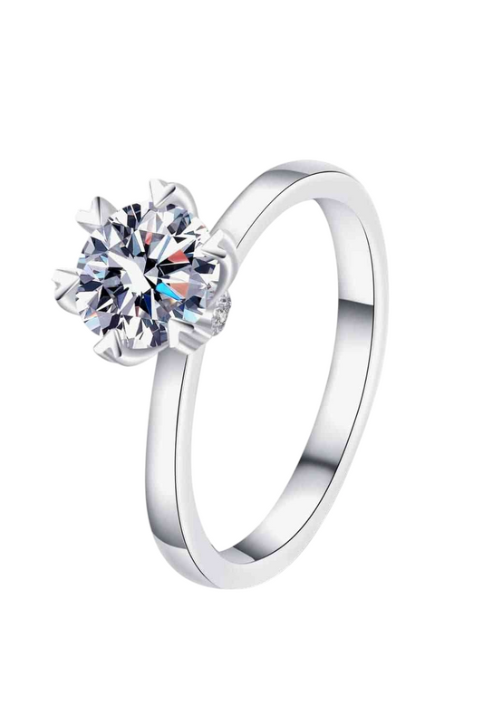 Pleasant Surprise 925 Sterling Silver 1 Carat Moissanite Ring or Promise Ring or Engagement Ring