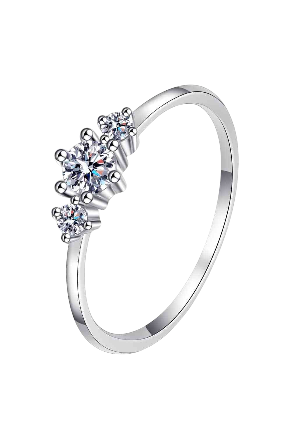 Dream Date Night Moissanite 925 Sterling Silver Ring