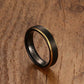 Classy Two Tone Black & Gold Tungsten 5mm Men's Wedding Band Ring-1