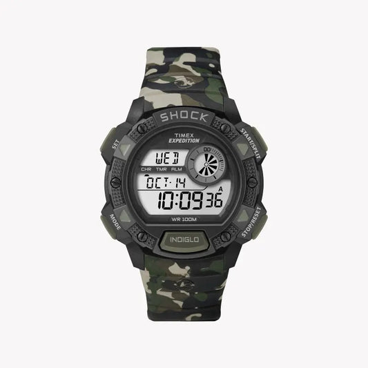 TIMEX T49976 EXPEDITION RUGGED DIGITAL - MEN'S CAMOUFLAGE RESIN ADVENTURE WATCH-0