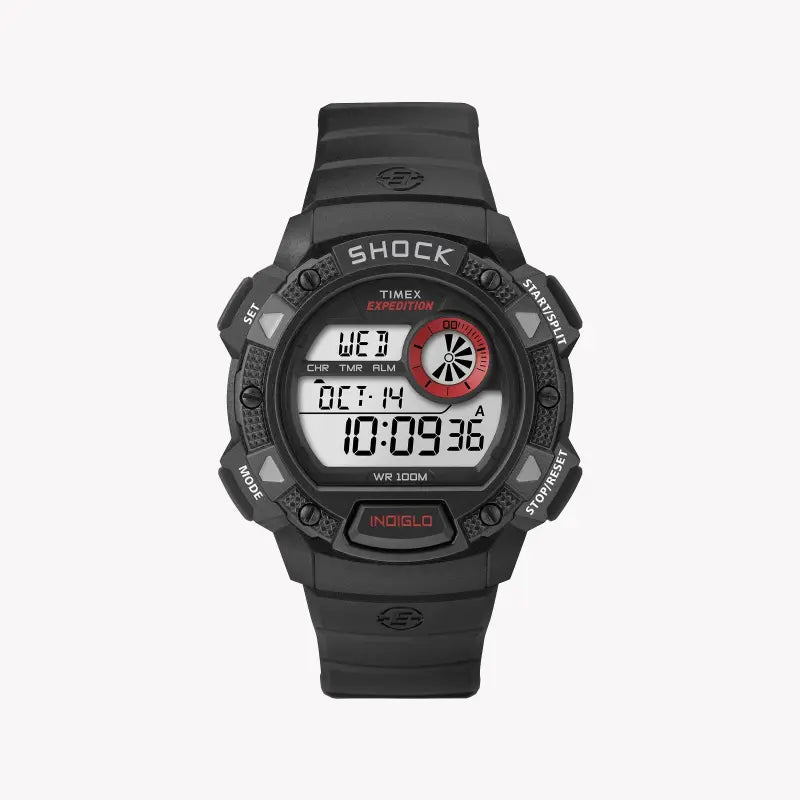 TIMEX T49977 Expedition Rugged Digital - Men's Black Resin Outdoor Watch with INDIGLO Dial-0