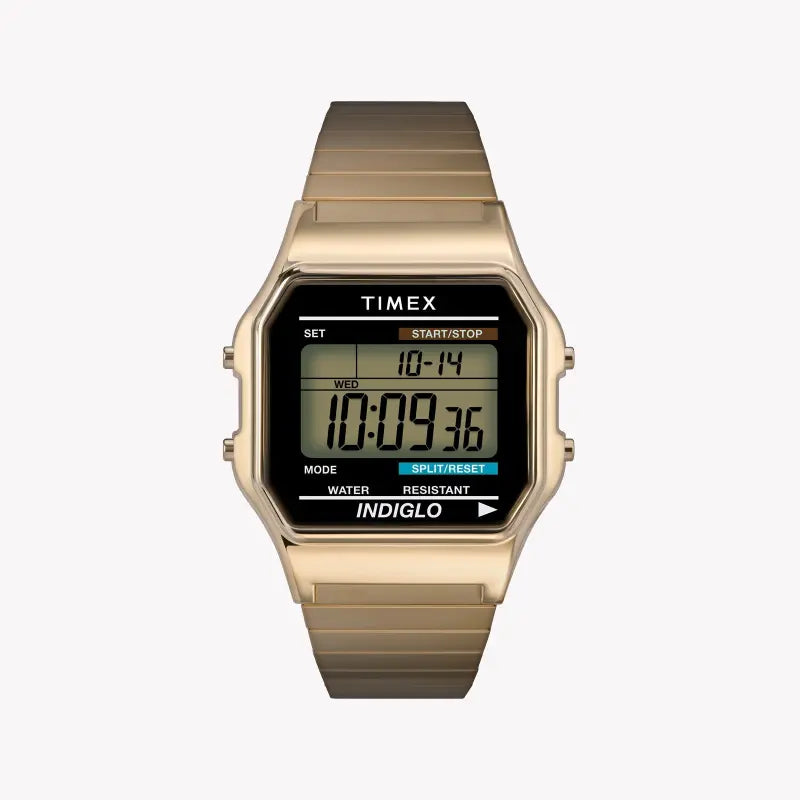 TIMEX T78677 MAIN STREET CLASSIC - ELEGANT GOLD DIGITAL MEN'S WATCH-0