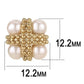 TK3495 - IP Rose Gold(Ion Plating) Stainless Steel Earrings with Synthetic Pearl in Light Rose-1