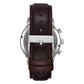 TRNDA TRENDY STAINLESS STEEL MEN'S WATCH - ELEGANT GRADIENT STEEL GRAY DIAL & BROWN LEATHER BAND-4