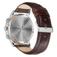 TRNDA STAINLESS STEEL CLASSIC - GRADIENT SEAWEED GREEN DIAL MEN'S WATCH with Brown Leather Band-3