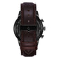 TRNDA STAINLESS STEEL MEN'S WATCH - TIMELESS BLACK & SEAWEED GREEN DIAL with BROWN LEATHER BAND-4