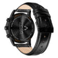 TRNDA STAINLESS STEEL MEN'S WATCH - ELEGANT CHARCOAL BLACK DIAL & LEATHER BAND-3