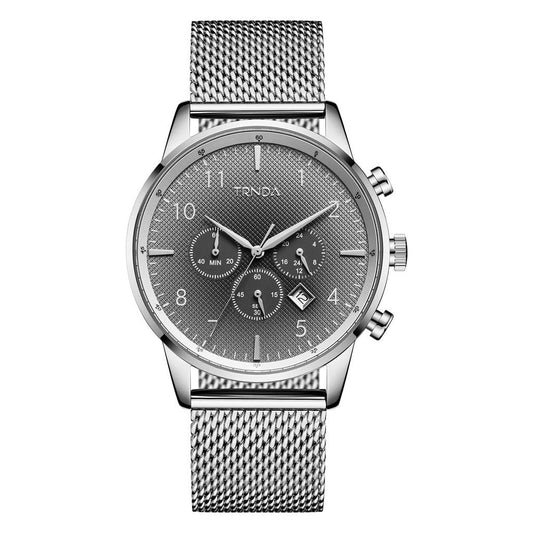 TRNDA STAINLESS STEEL 43MM MESH DIAL - TIMELESS STYLE FOR THE MODERN MAN-0