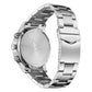 TRNDA TIMELESS STAINLESS STEEL MEN'S WATCH - CHARCOAL BLACK DIAL, SILVER BAND - MAKE YOUR STATEMENT!-3