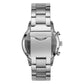 TRNDA TIMELESS STAINLESS STEEL MEN'S WATCH - CHARCOAL BLACK DIAL, SILVER BAND - MAKE YOUR STATEMENT!-4