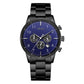 TRNDA STAINLESS STEEL MEN'S WATCH - TIMELESS ELEGANCE WITH DARK BLUE DIAL & BLACK BAND-0