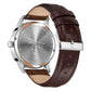 TRNDA STAINLESS STEEL CLASSIC - TIMELESS MEN'S WATCH with Brown Leather Band & Unique Black Dial-3