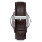 TRNDA STAINLESS STEEL CLASSIC - TIMELESS MEN'S WATCH with Brown Leather Band & Unique Black Dial-4