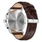 TRNDA STAINLESS STEEL MEN'S WATCH - TIMELESS BLUE DIAL & BROWN LEATHER BAND FASHION STATEMENT-3