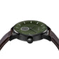 TRNDA STAINLESS STEEL MEN'S WATCH - ELEGANT GRADIENT DIAL & LEATHER BAND FASHION STATEMENT-2