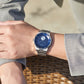 TRNDA STAINLESS STEEL TIMEPIECE - BOLD BLUE DIAL MEN'S WATCH FOR A TRENDSETTER'S STYLE-1