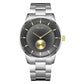 TRNDA STAINLESS STEEL 43MM MEN'S WATCH - TIMELESS GRADIENT LIGHT GRAY DIAL FASHION STATEMENT-0