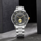 TRNDA TRENDY STAINLESS STEEL MEN'S WATCH - TIMELESS GOLD & SILVER FASHION STATEMENT-4