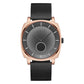 TRNDA SQUARE ROSE GOLD MESH - TRENDY STAINLESS STEEL MEN'S WATCH with Gradient Grey Dial-0