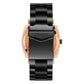 TRNDA STAINLESS STEEL SQUARE ROSE GOLD MEN'S WATCH - ELEGANT GRADIENT GREY DIAL & BLACK BAND-4