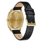 TRNDA Women's Watch with Gold Stainless Steel Case and Black Leather Band-3