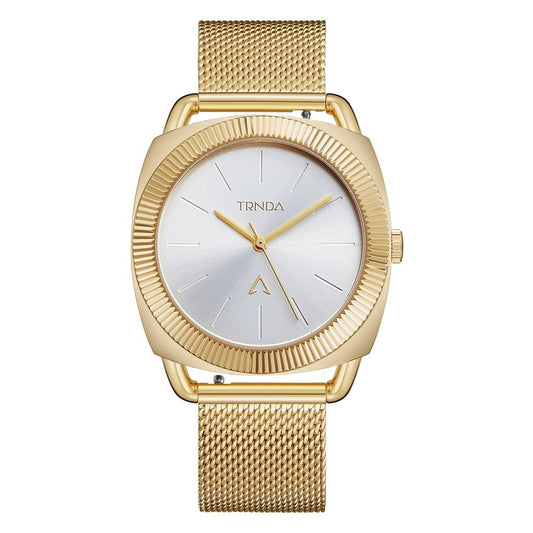 TRNDA Women's Watch with Gold Stainless Steel Case and Gold Stainless Steel Band-0