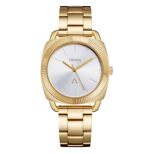 TRNDA Women's Watch with Gold Stainless Steel Case and Gold Stainless Steel Band-0