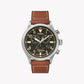 TIMEX HERITAGE WATERBURY TW2P84300 - ELEGANT MEN'S CHRONOGRAPH WITH LEATHER STRAP & INDIGLO LIGHT-0