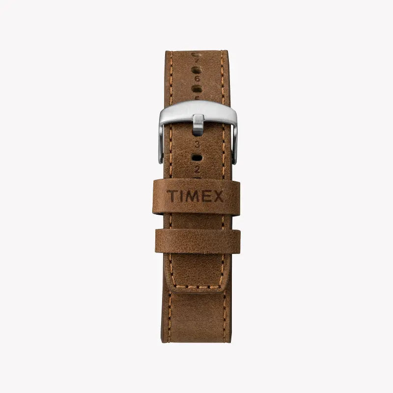 TIMEX Heritage Waterbury TW2R70900 - Classic Men's Watch with Black Dial & Tan Leather Band-2