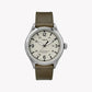 TIMEX Heritage Waterbury TW2R71100 - Men's Olive Green Leather & Off White Dial Watch-0