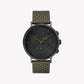 TIMEX Essential Fairfield TW2R97800 - Men's Gray Leather & Brass Watch with INDIGLO Night-Light-0