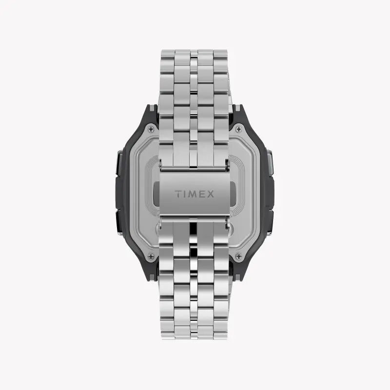 TIMEX Digital Command Urban Men's Watch - Silver Stainless Steel & Resin, 100m Water-Resistant-2