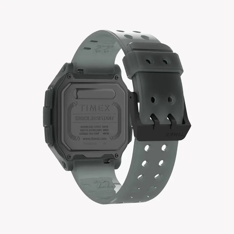 TIMEX Digital Command Urban TW2U56400 - GRAY SILICONE Men's Watch, Durable & Stylish-3