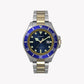 TIMEX City Collection Harborside Coast - Men's 43mm Blue Dial Stainless Steel Watch-0