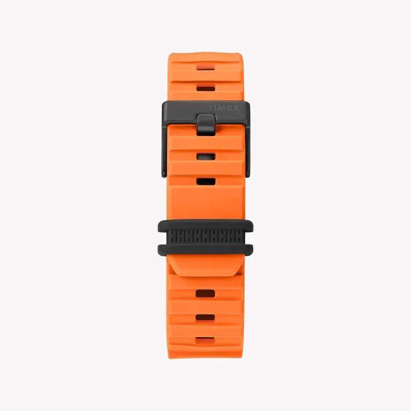 TIMEX Digital Command 47MM Orange Silicone Men's Sports Watch - Shock Resistant & 200M Water Resistant-2