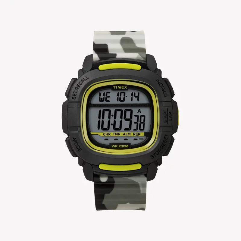 TIMEX COMMAND CAMO 47MM DIGITAL MEN'S WATCH - DURABLE, WATER-RESISTANT, SPORTS READY-0