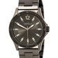 45A138 Men'S Fashion Grey Dial Gunmetal IP Steel Bracelet Watch