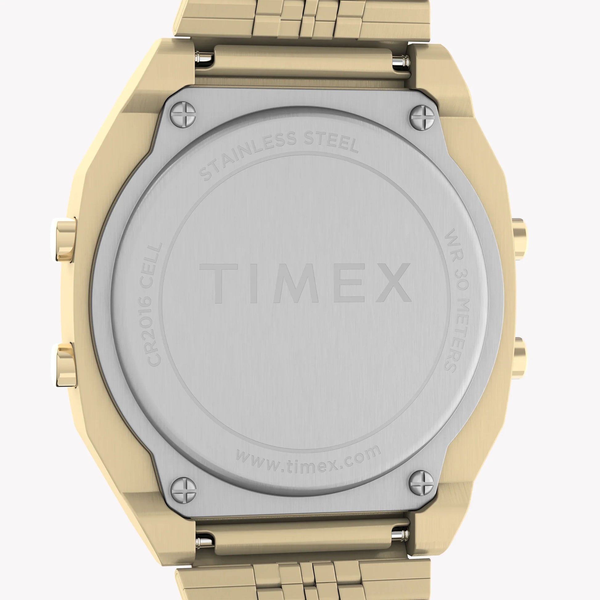 TIMEX T80 GOLD-TONE CHRONOGRAPH - RETRO ELEGANCE MEETS MODERN FUNCTIONALITY Unisex Bracelet Watch-3