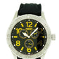 I by Invicta IBI41705-002 Men'S Analog Gold Tone Day Date Black Silicone Watch