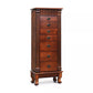 Wooden Jewelry Armoire Cabinet Storage Chest with Drawers and Swing Doors