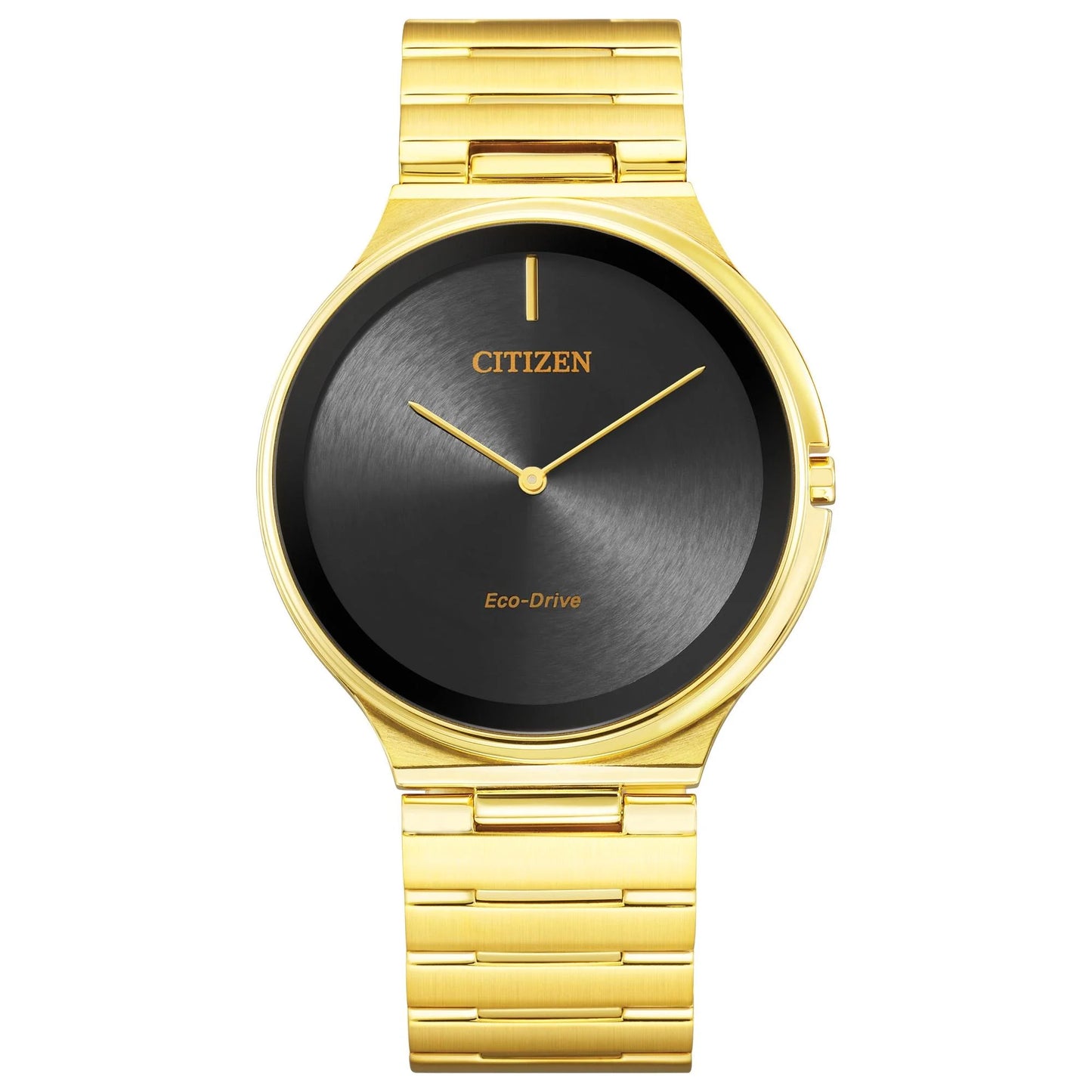 Unisex Eco-Drive Stiletto Gold-Tone Stainless Steel Watch - AR3112-57E