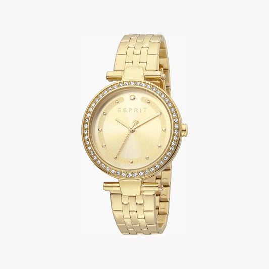 ESPRIT Women's Watch with Gold Stainless Steel Case and Gold Stainless Steel Band-0