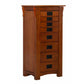 Arden Mission Oak Wood Free Standing 19.63 In. W Jewelry Armoire with Necklace Hooks