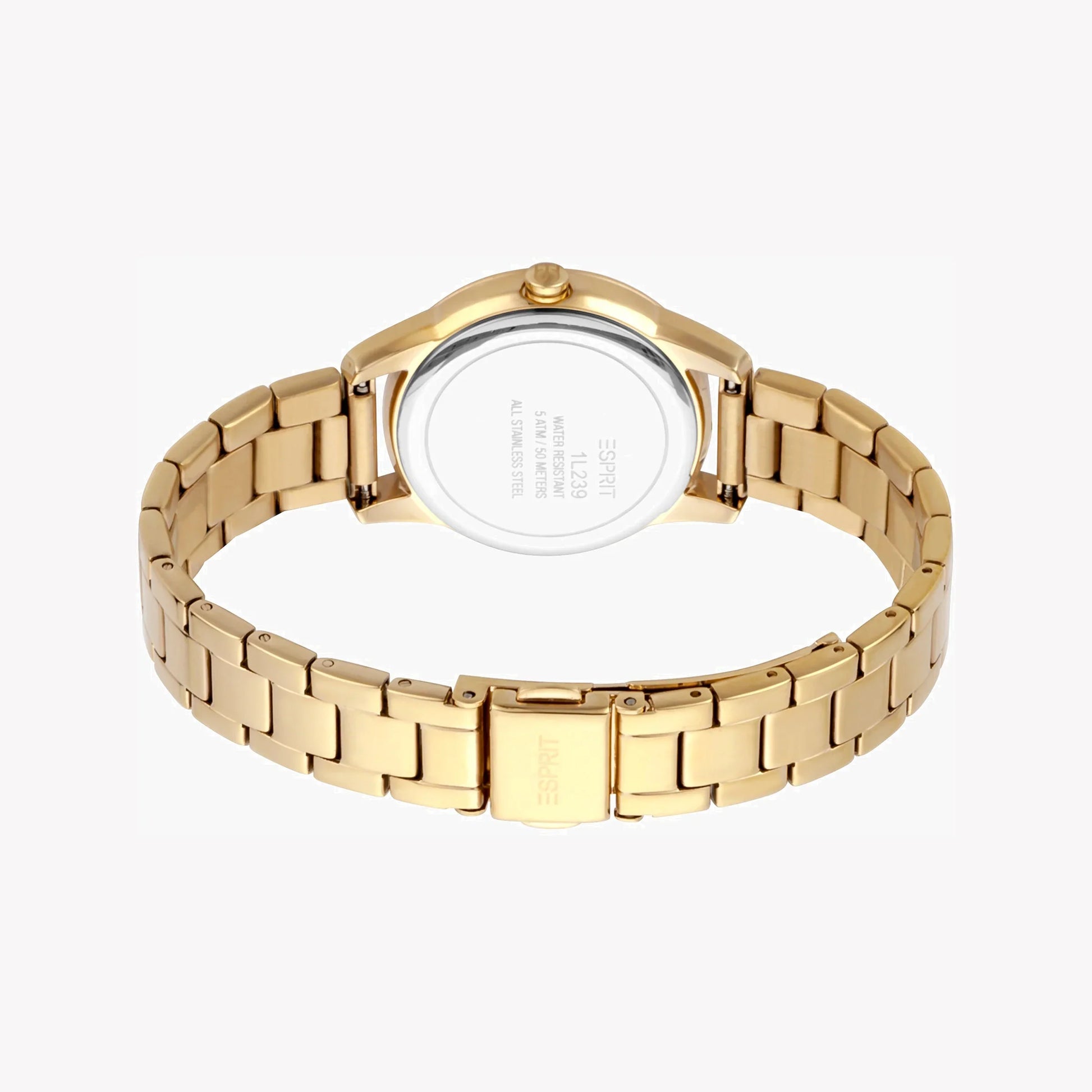 ESPRIT Women's Watch with Gold Stainless Steel Case and Gold Stainless Steel Band-2