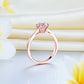 1 Carat 6 Claws Wedding Engagement Ring Solitaire Solid 925 Sterling Silver Rose Gold Plated XFR8315-1